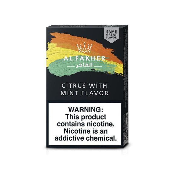 al fakher hookah tobacco - citrus w/mint 50g