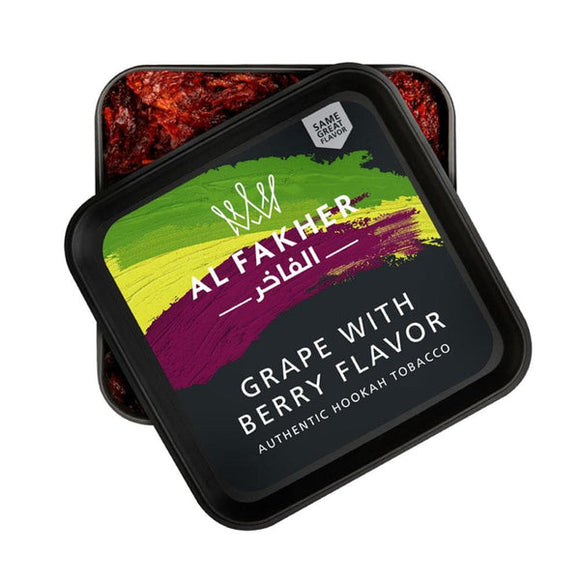 al fakher hookah tobacco - grape and berry 250g