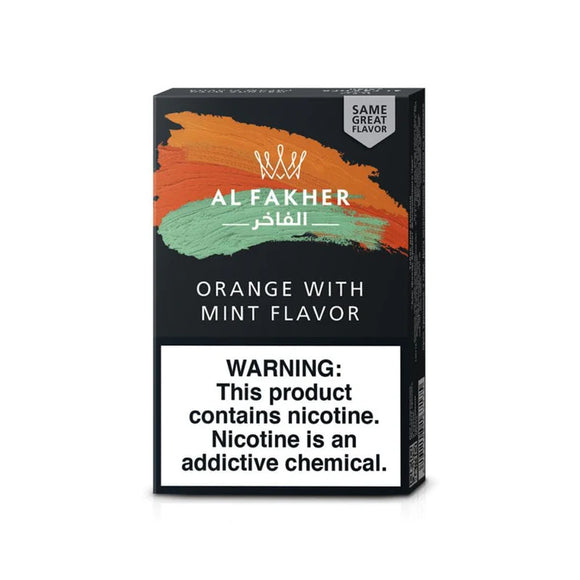 al fakher hookah tobacco - orange w/ mint 50g