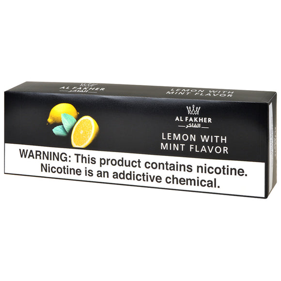 al fakher hookah tobacco - lemon w/mint 50g