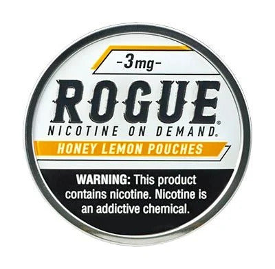 rogue nicotine pouch 5ct - honey lemon 3mg