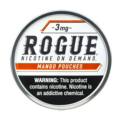 rogue nicotine pouch 5ct - mango 3mg