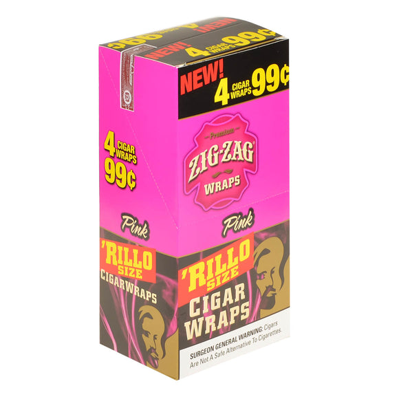 zig zag rillo pink 4/15pk