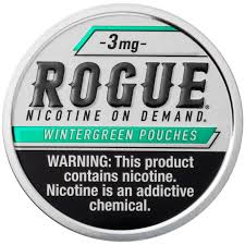 rogue nicotine pouch 5ct - wintergreen 3mg