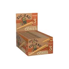 zig zag unbleached cones 1.25 24ct