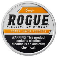 rogue nicotine pouch - honey lemon 6mg