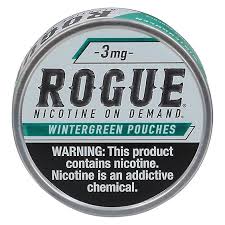 rogue nicotine pouch - wintergreen 3mg