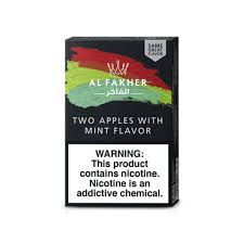 al fakher hookah tobacco - two apples w/ mint 50g