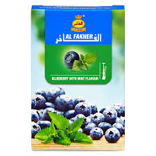 al fakher hookah tobacco - blueberry w/ mint 50g